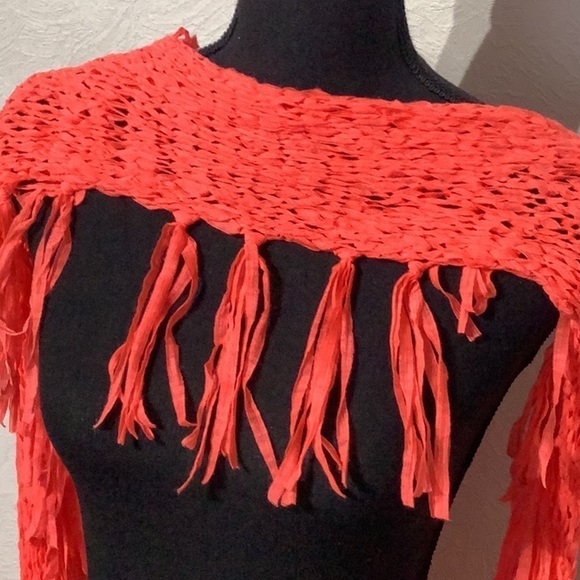 Neon fringe lightweight infinity scarf - Picture 2 of 2